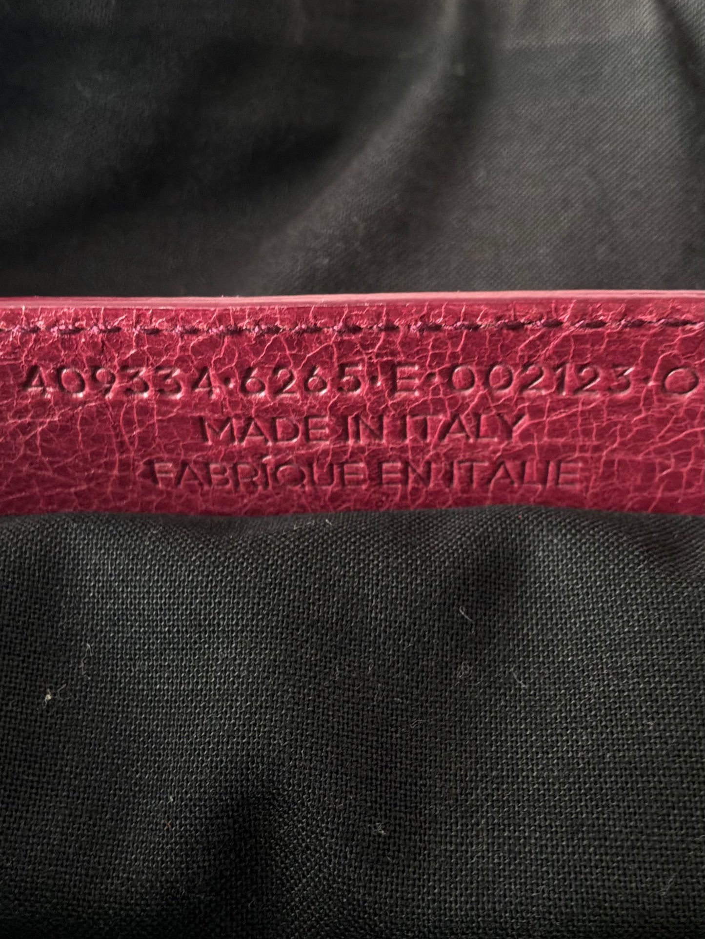 Balenciaga Twiggy Red Lambskin Bag