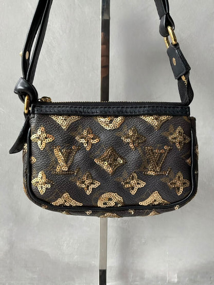 Louis Vuitton Sequins Monogram Micro Pochette Bag