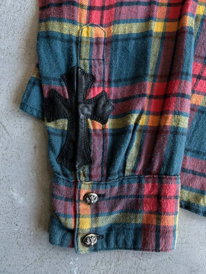 Chrome Hearts Cross Patch Plaid Flannel