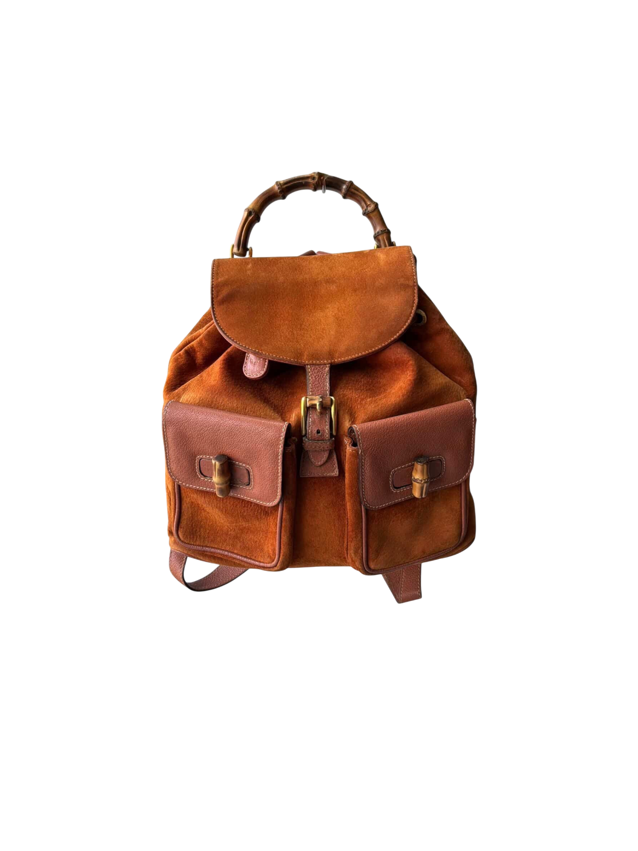 2000’s Gucci Suede Bamboo Backpack
