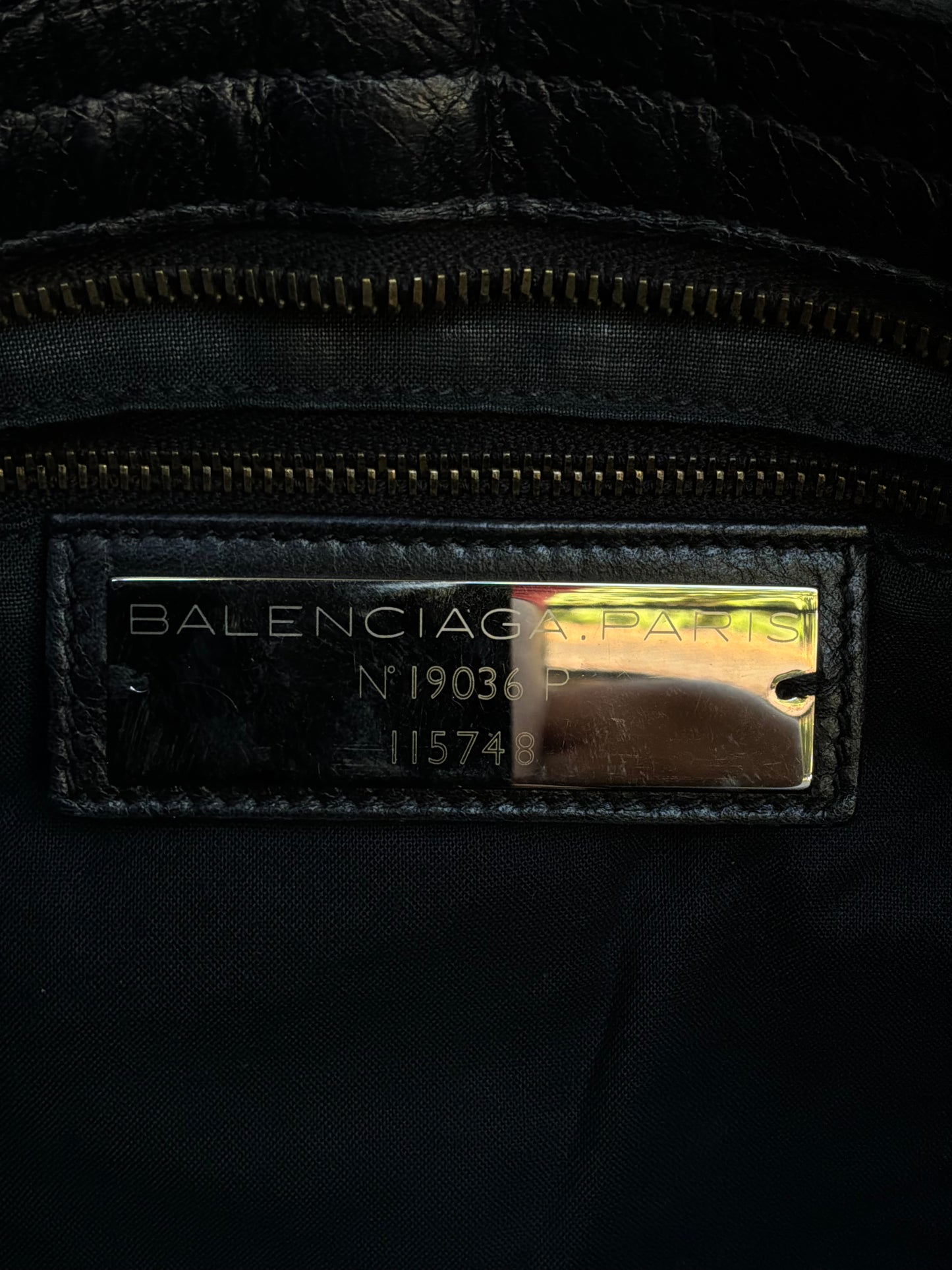Balenciaga Classic City Black On Brass