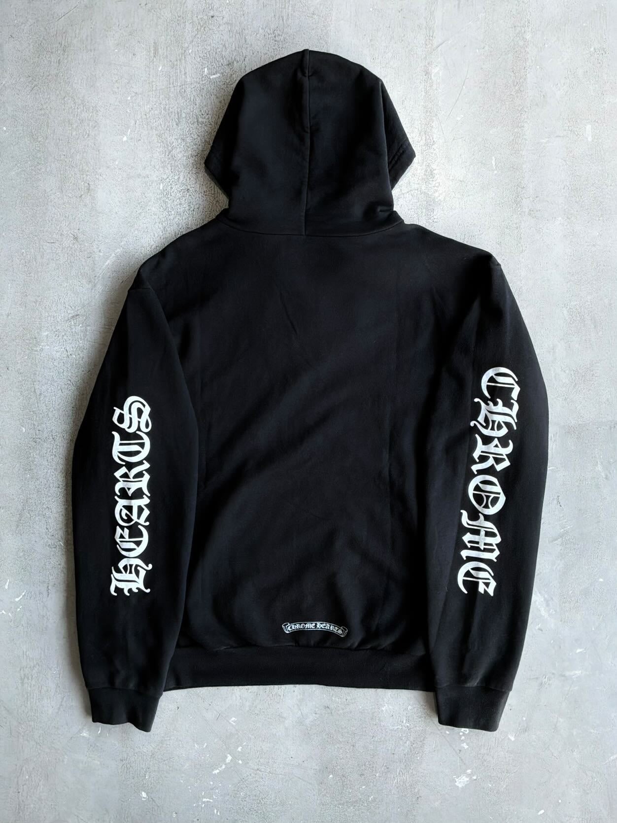 Chrome Hearts Sleeve Script Zip Hoodie