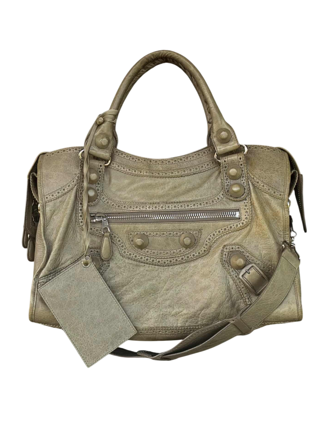 Balenciaga Classic City Giant Studs Beige
