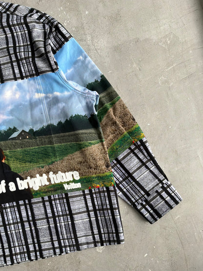 Louis Vuitton FW23 Blurry Vision Landscape Check Jacket