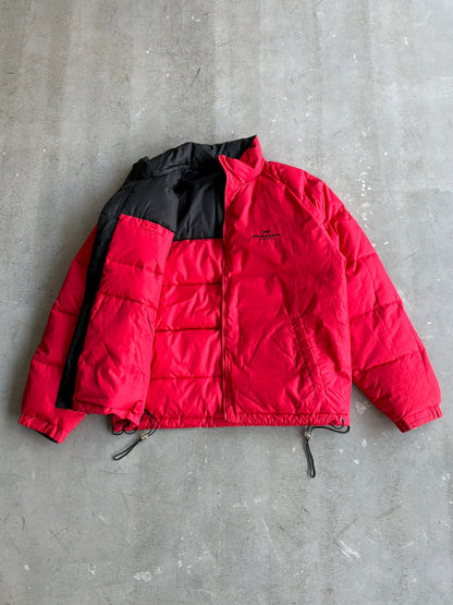 Balenciaga Vintage Red And Black Reversible Puffer Jacket