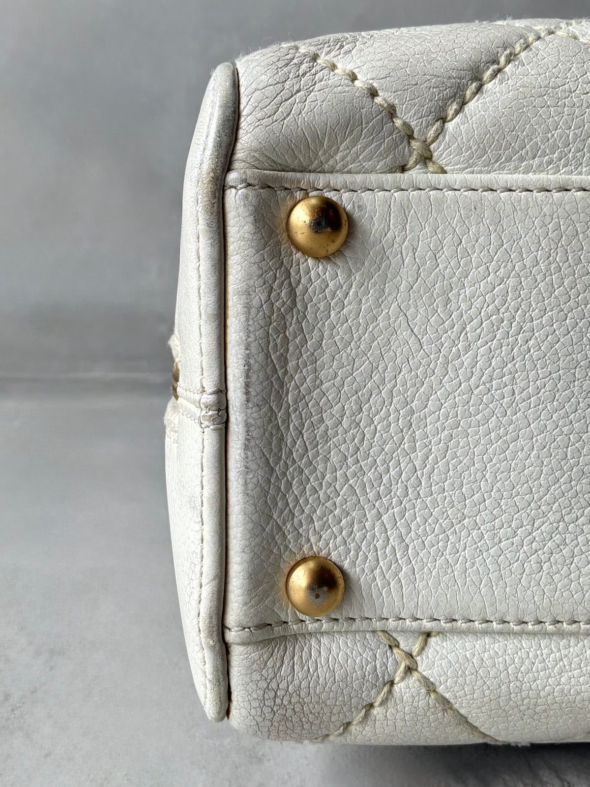 Chanel Vintage Wildstitch Bowler Bag