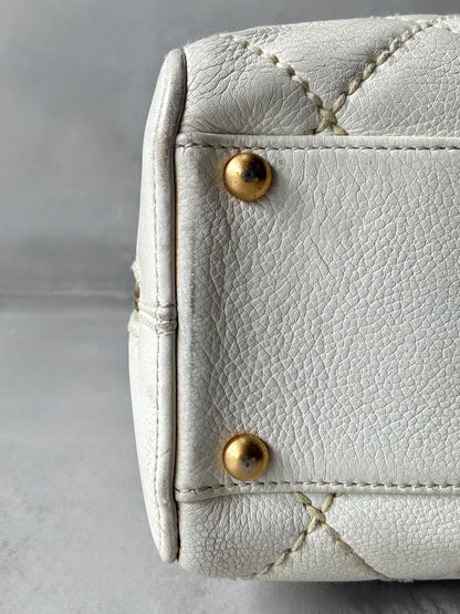 Chanel Vintage Wildstitch Bowler Bag
