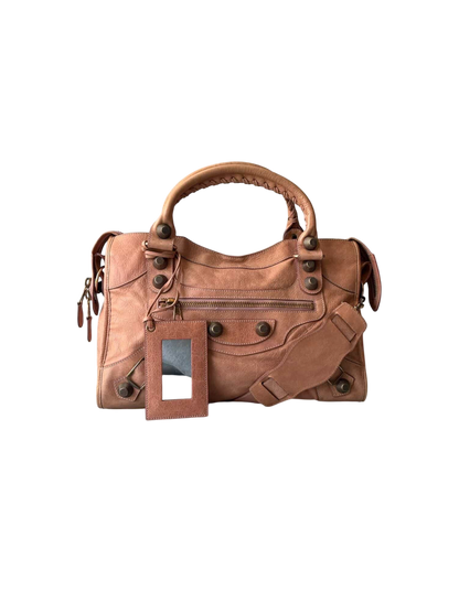 Balenciaga City Classic Giant 21 Salmon Pink Lambskin Bag