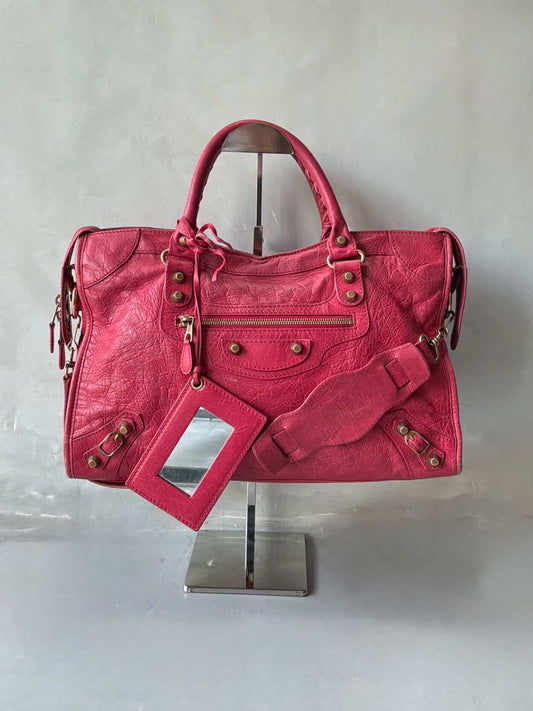 Balenciaga City Classic Pink Lambskin