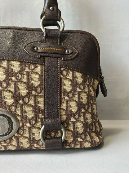 Dior Trotter Leather Boston Bag