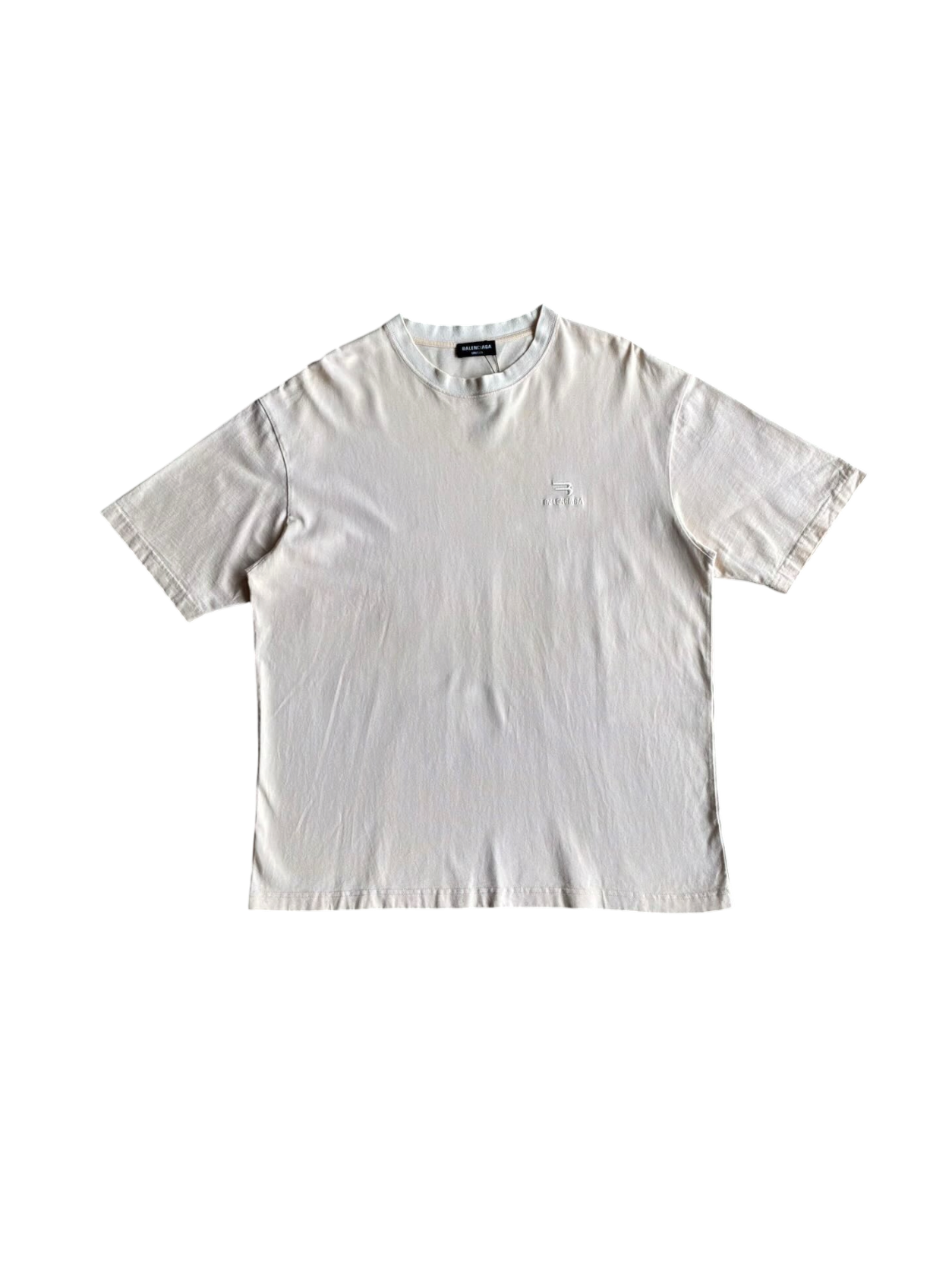 Balenciaga Embroidered Chest Logo Tee
