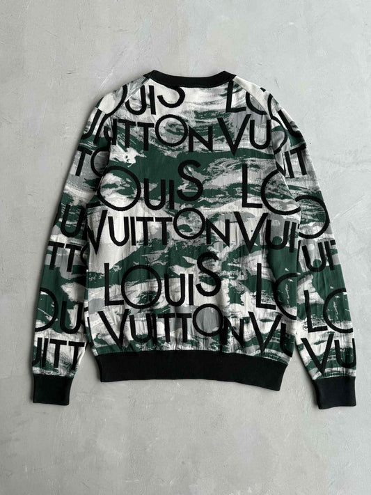 Louis Vuitton Camou Script Knit Crewneck