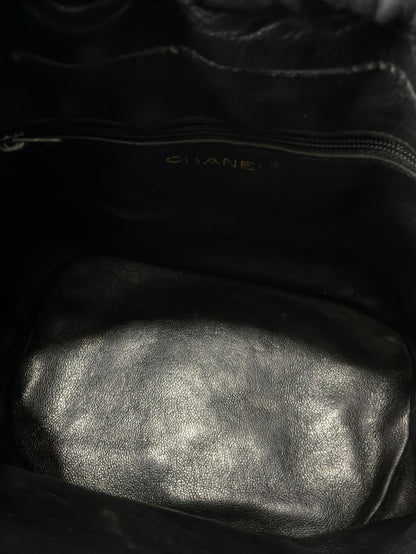 Chanel Quilted Drawstring Mini Bucket Bag