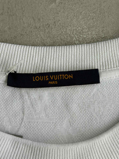 Luis Vuitton White Monogram Pocket Tee