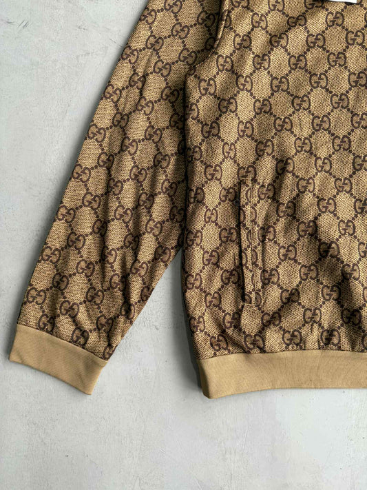 Gucci zip Jacket Monogram Monkey Back Design