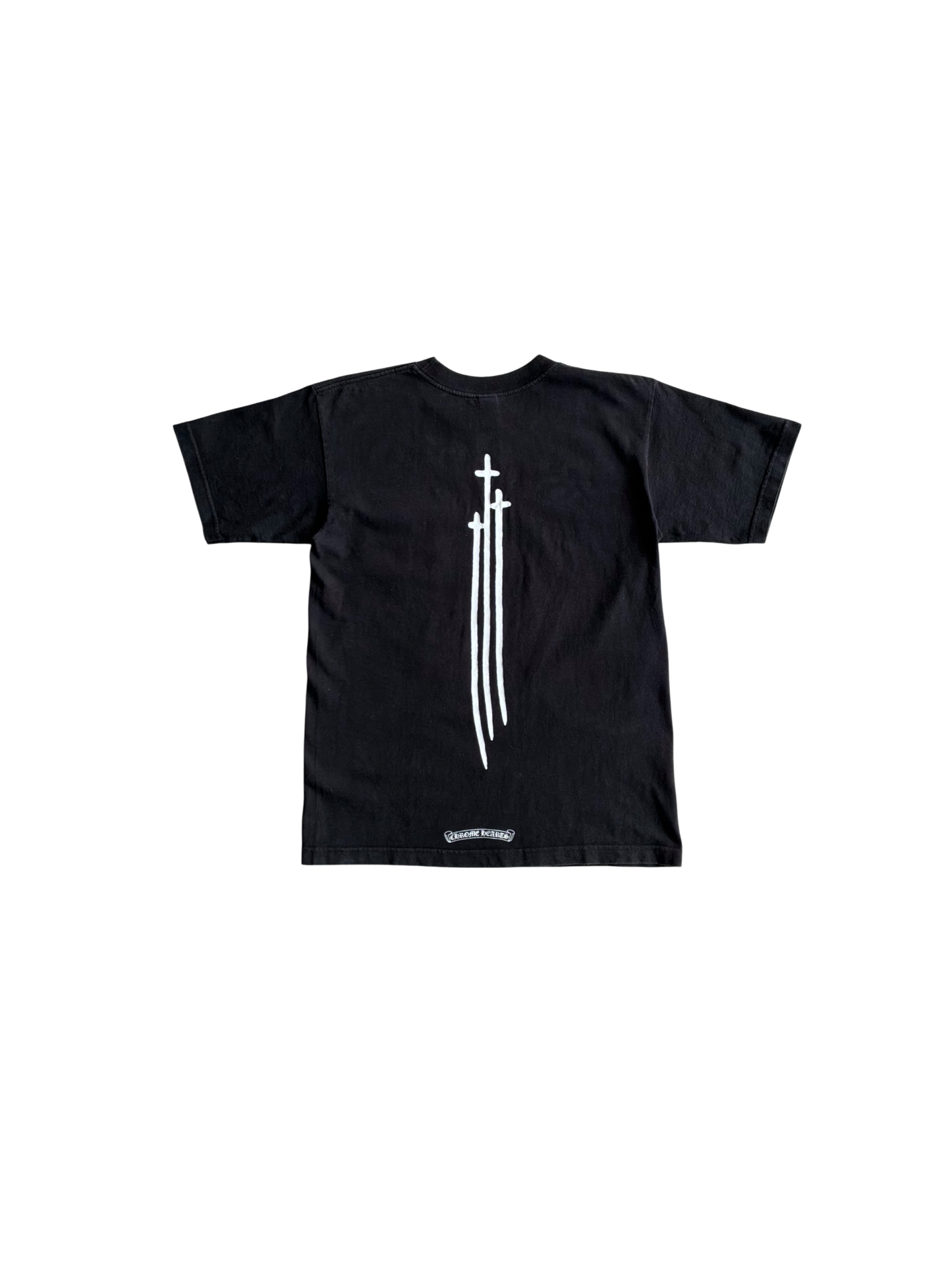 2000s Chrome Hearts Cemetery Sword Black Tee