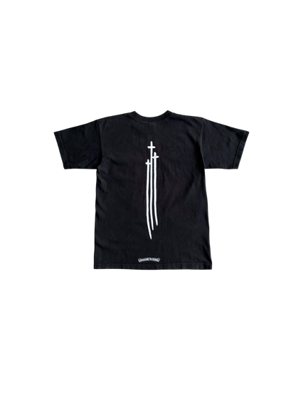 2000s Chrome Hearts Cemetery Sword Black Tee