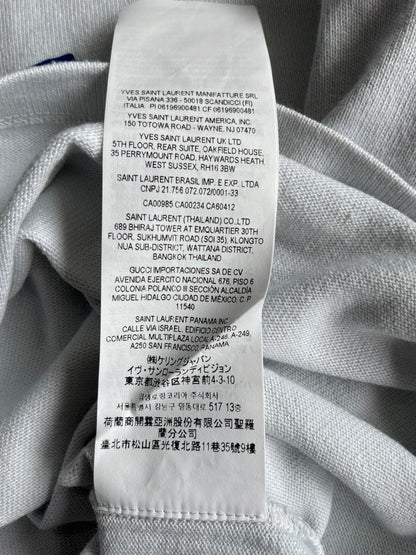 Saint Laurent Paris Embroidered Logo Tee