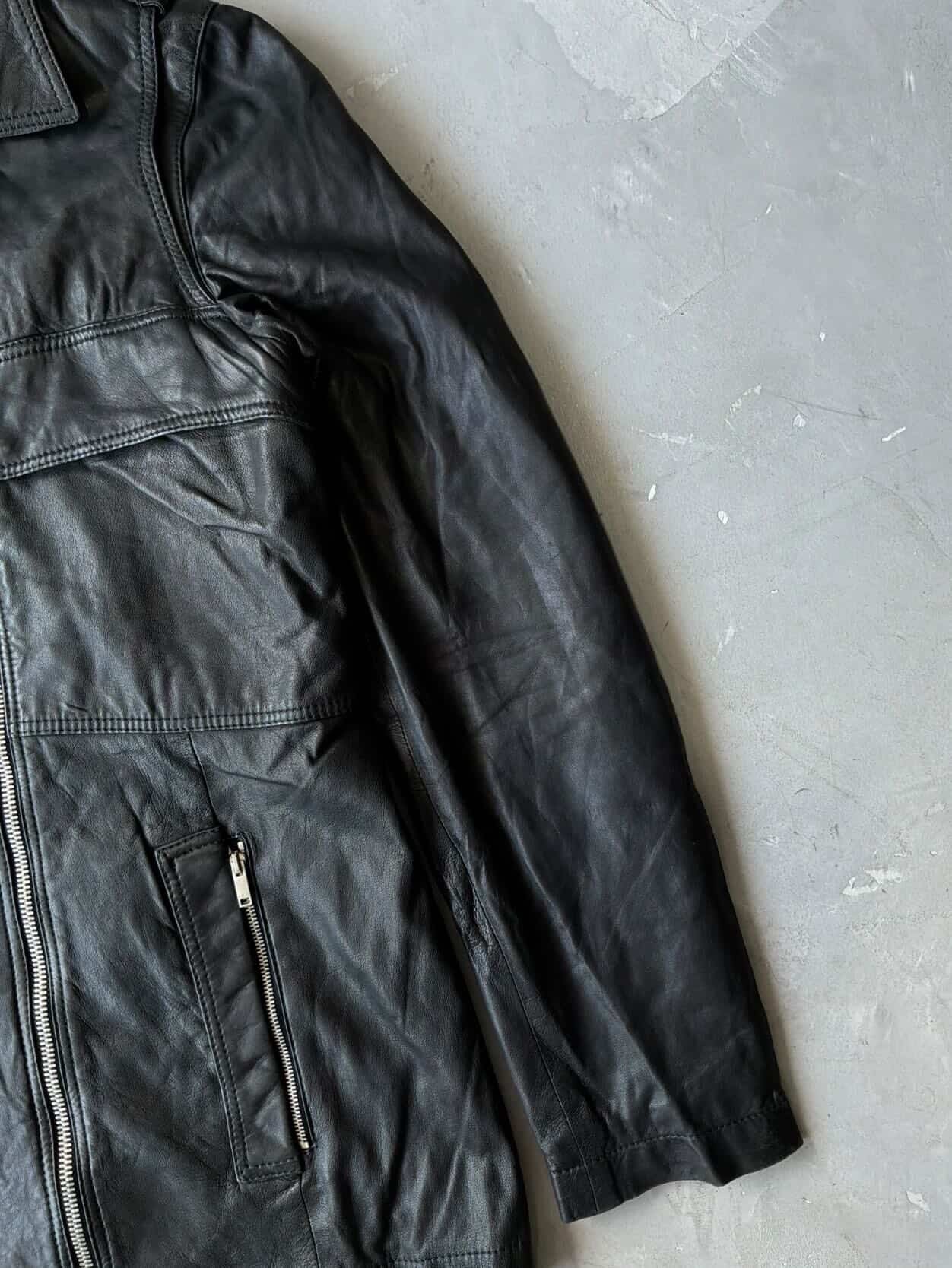 2000’s Womens Gucci Double Zip Leather Jacket