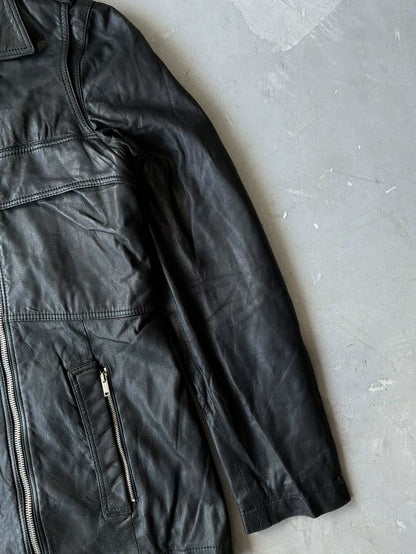 2000’s Womens Gucci Double Zip Leather Jacket