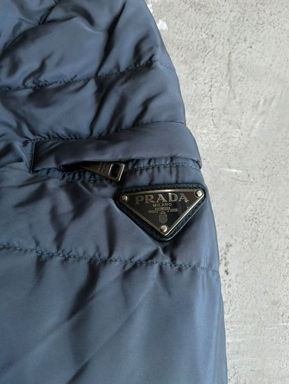 Prada Emblem Sleeve Puffer Jacket