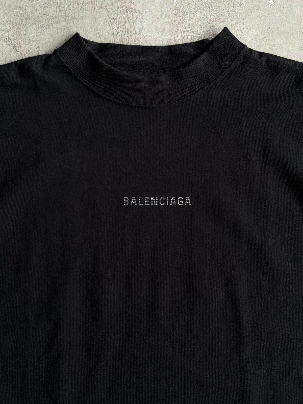 Balenciaga Swarovski Spellout Tee