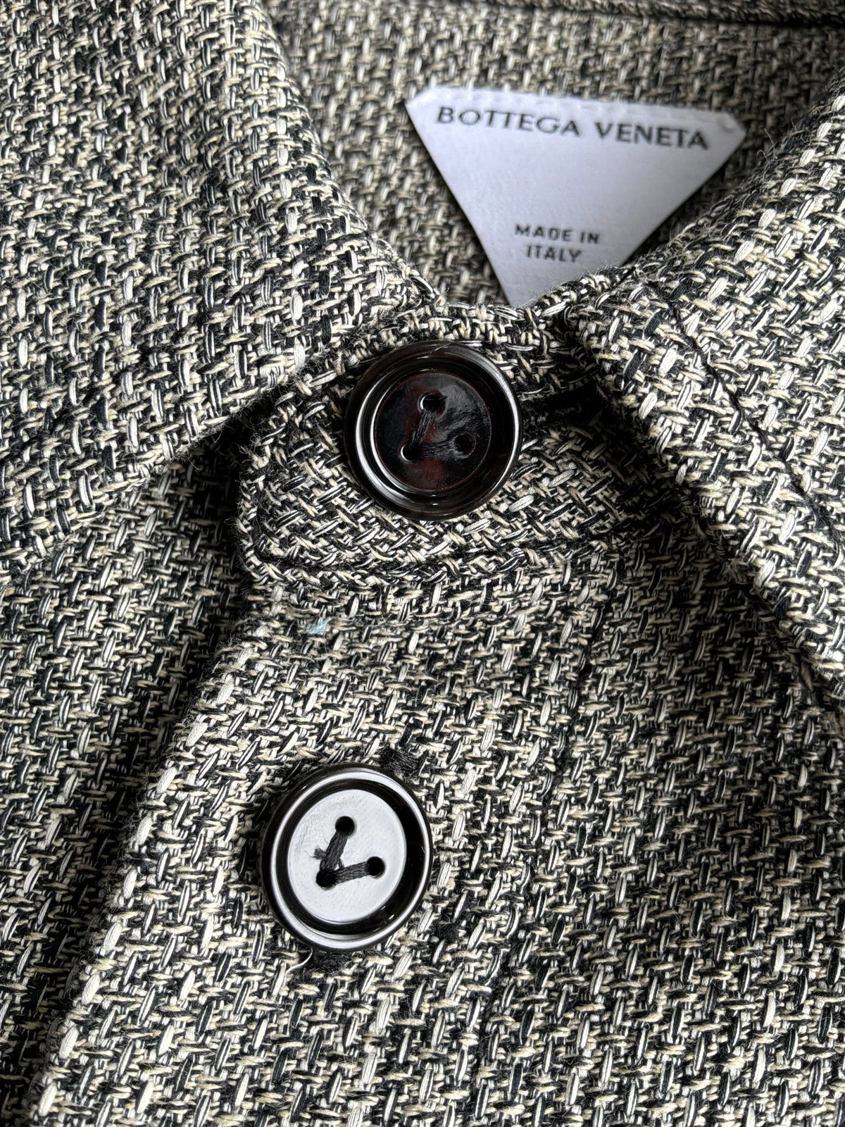 Bottega Venetta Tweed Short Sleeve Shirt