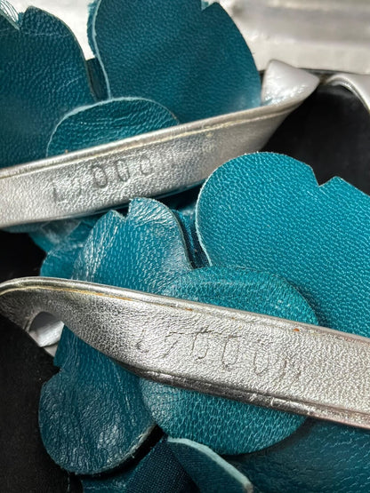 Louis Vuitton Satin Flower Sandals