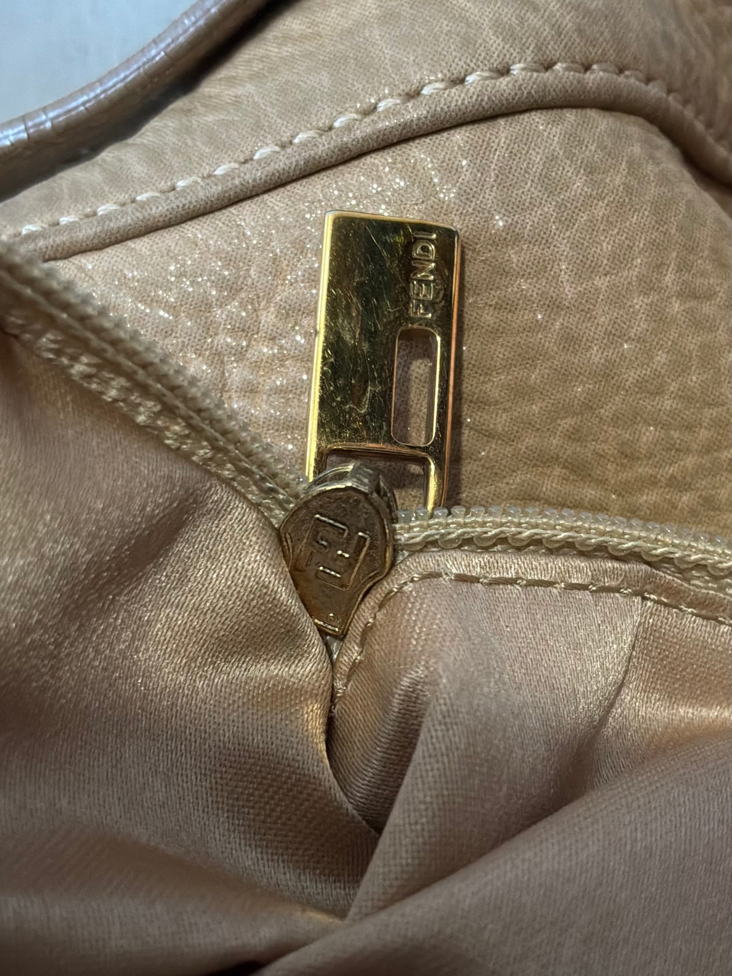 Fendi Mamma Baguette Brown Bag