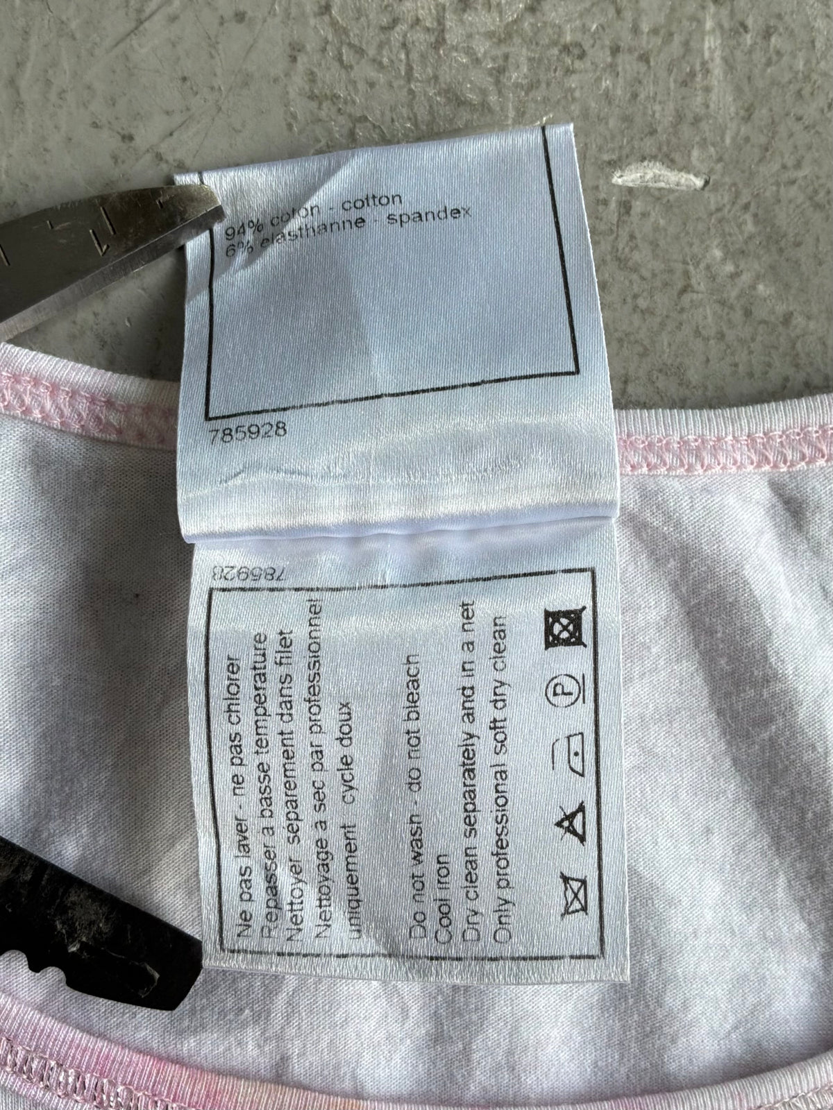 Chanel CC Pink Tie Dye Top