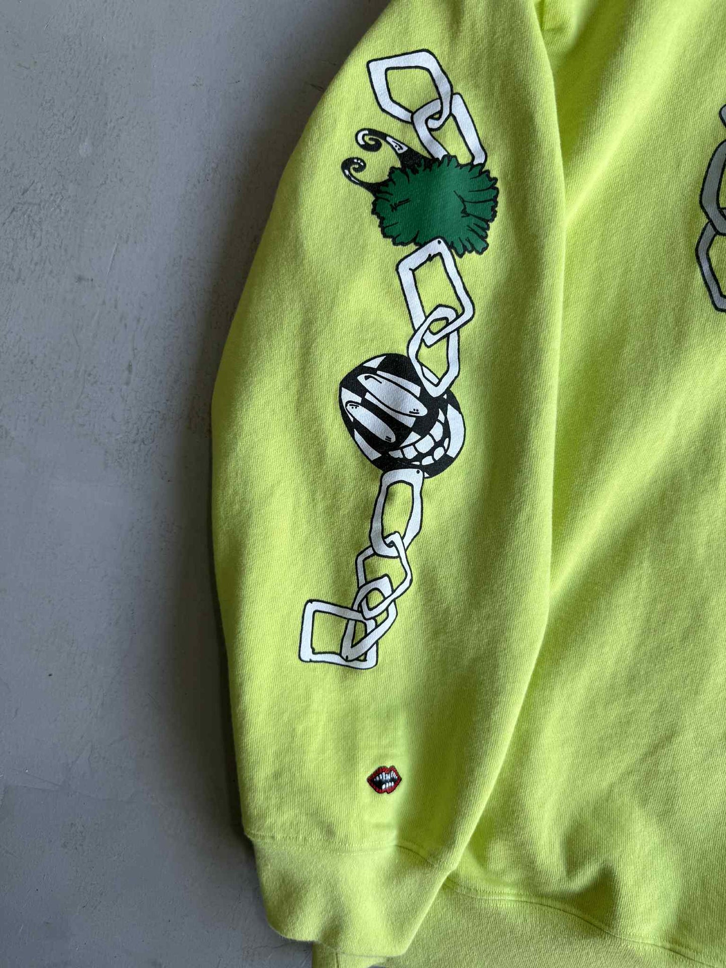 Chrome Hearts Matty Boy Lime Green Chainlink Hoodie