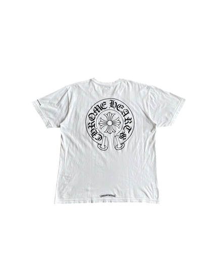 Chrome Hearts Horseshoe Logo White Tee