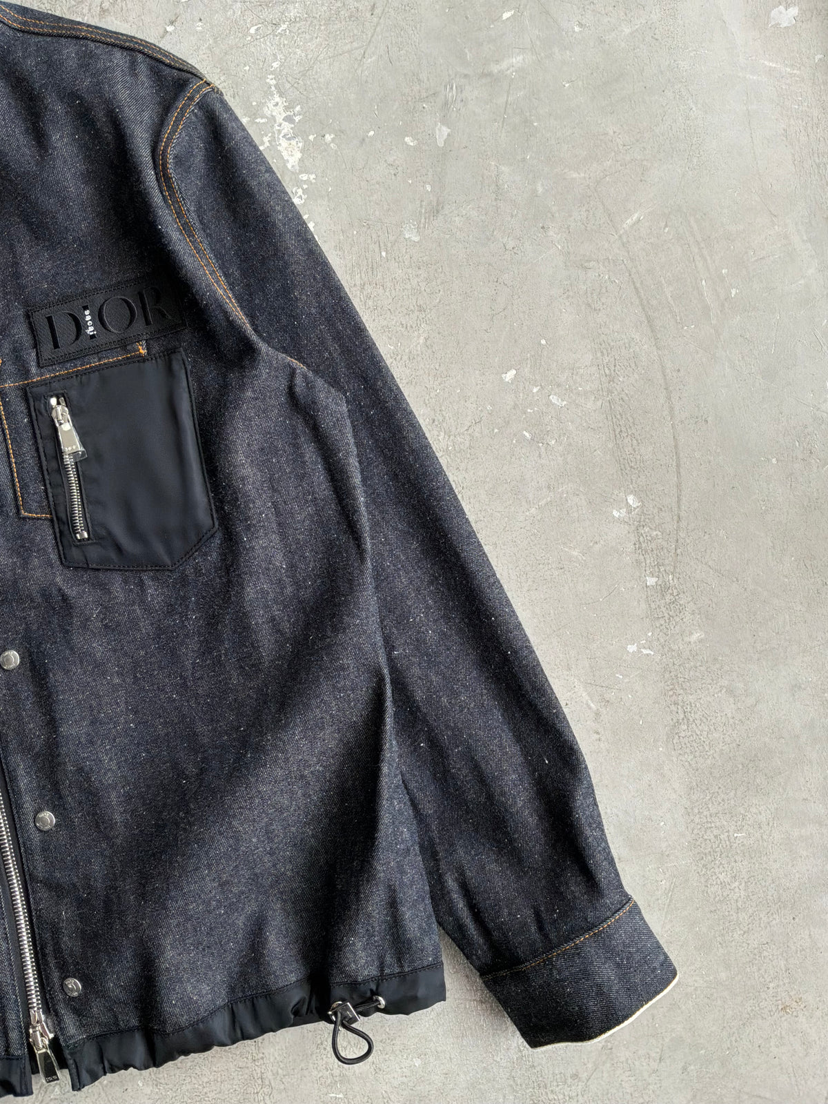 Dior X Sacai Signature Logo Denim Jacket