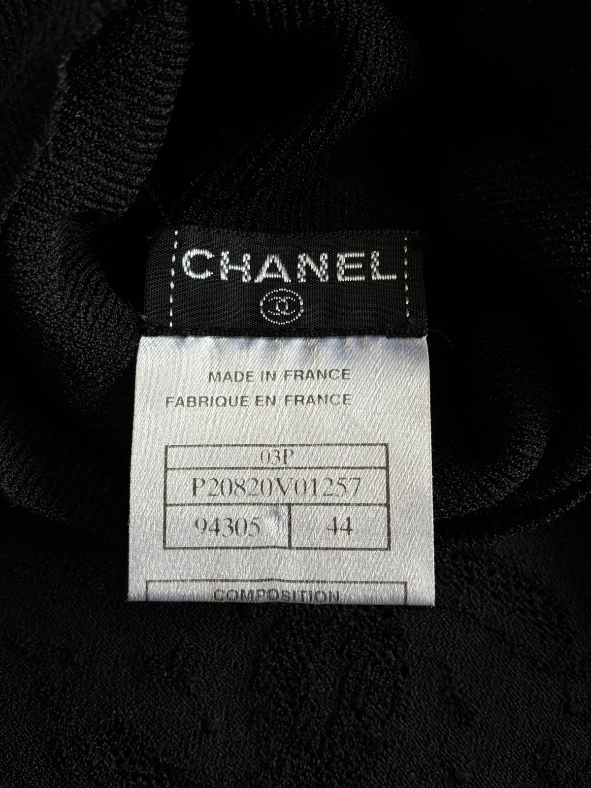Chanel Embroidered CC Wool Turtle Neck
