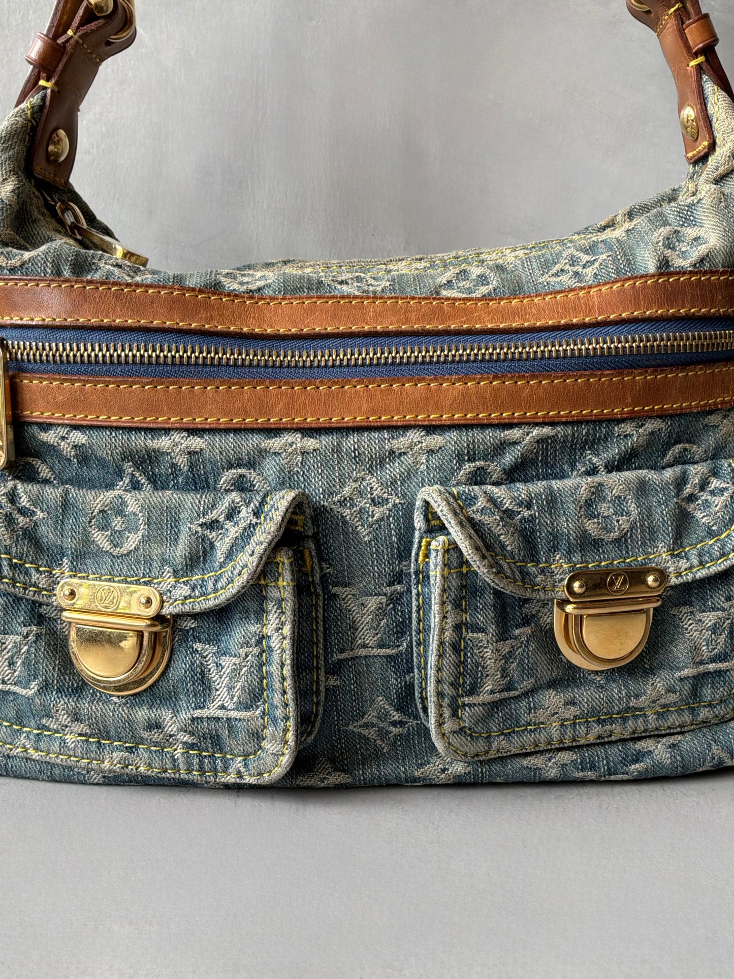 Louis Vuitton Denim Monogram PM Shoulder Bag