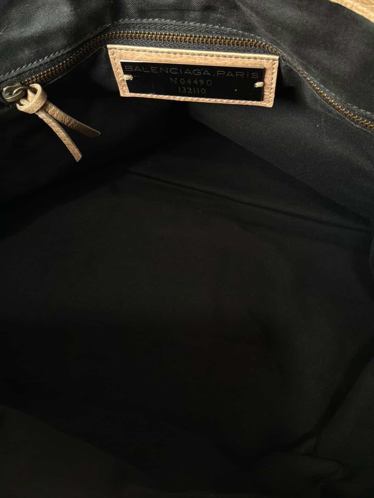 Balenciaga City Work Light Brown Lambskin Bag