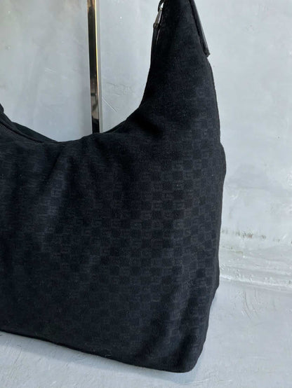 Gucci Monogram Canvass Cotton Hobo Bag