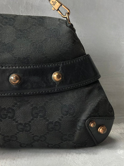 Gucci By Tom Ford Satin Horsebit Bamboo Chain Shouder  Bag