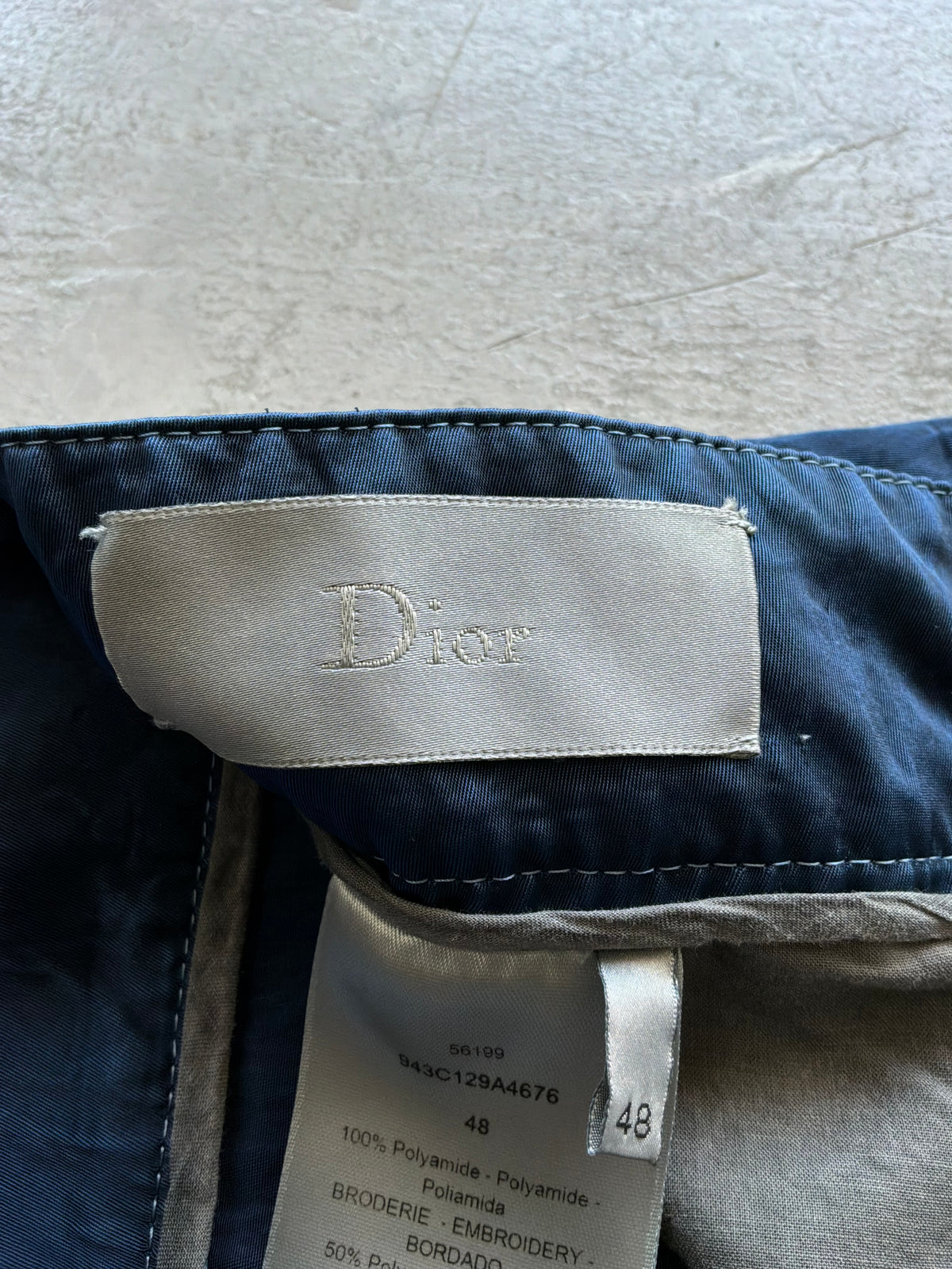 Dior Dual Zip Nylon Pants