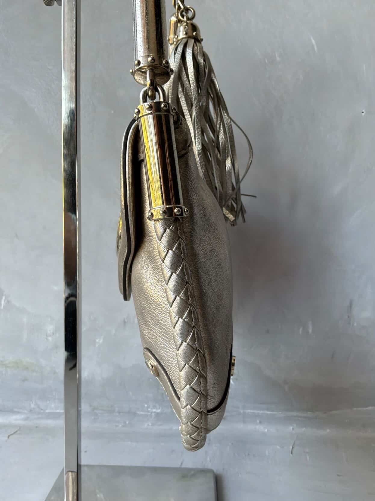 Gucci Metallic Fringe Handbag