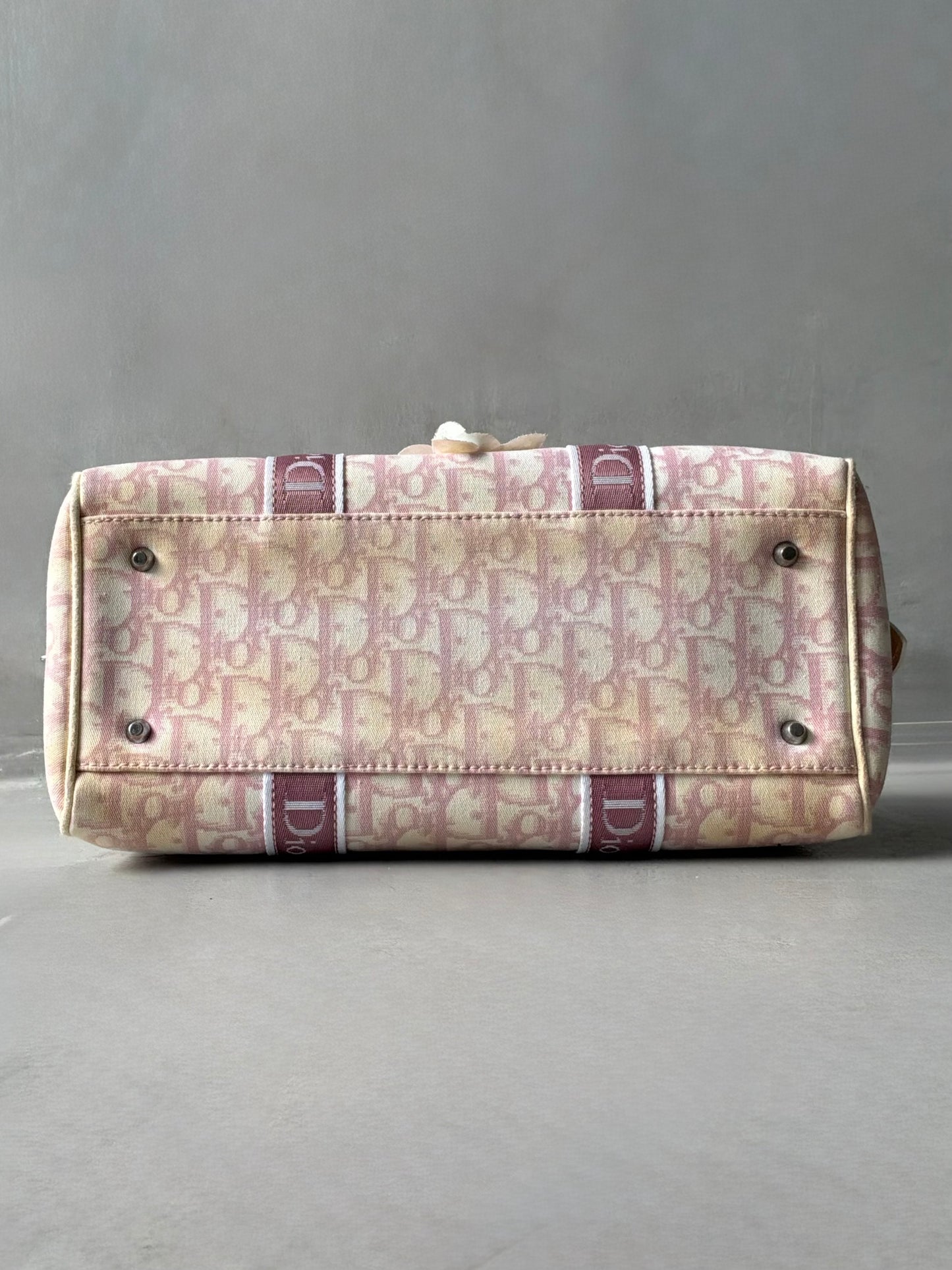 Dior Pink Trotter Flower Boston Bag