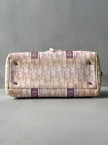 Dior Pink Trotter Flower Boston Bag