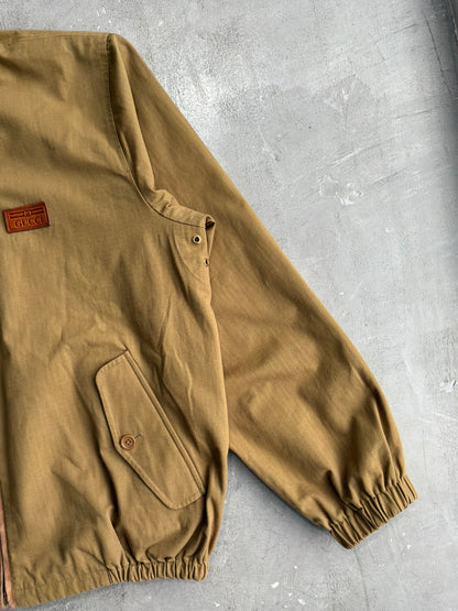 Gucci Tan Monogram Reversible Jacket