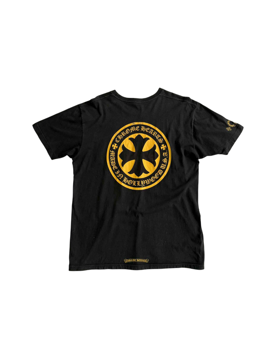 Chrome Heart Hollywood Yellow Plus Cross Tee