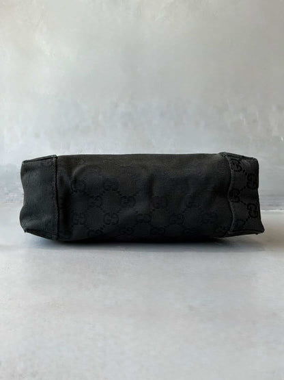 Gucci GG Black Canvas Monogram HandBag