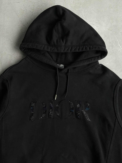 Dior Embroidered Script Pullover Hoodie