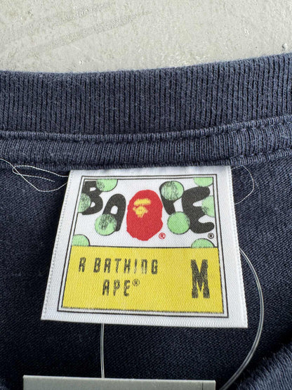 Bape College Design Blue Shirt