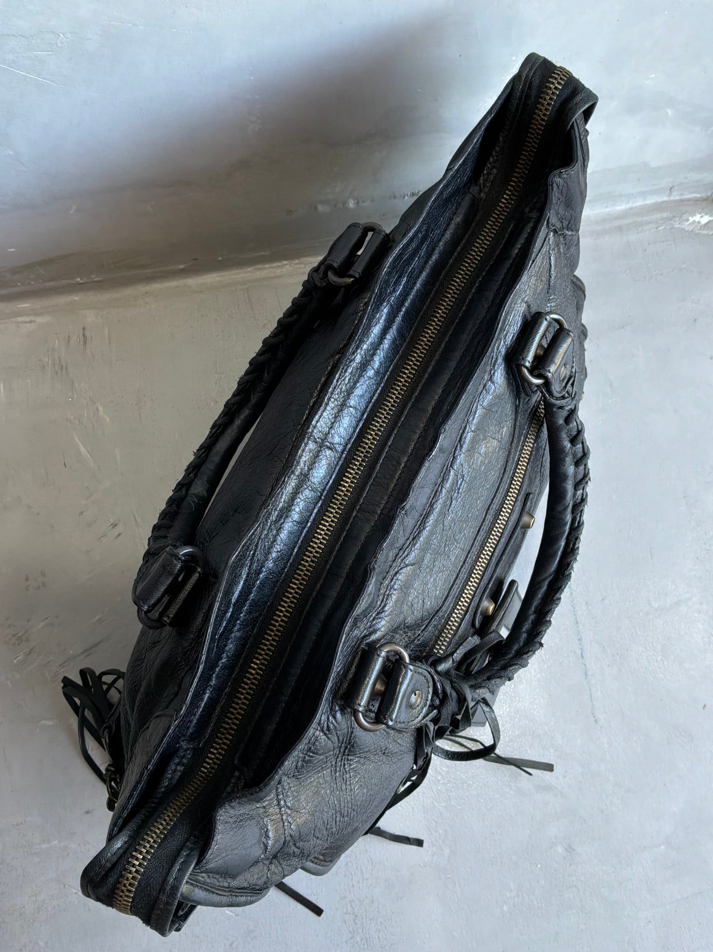Balenciaga Classic City Black On Brass