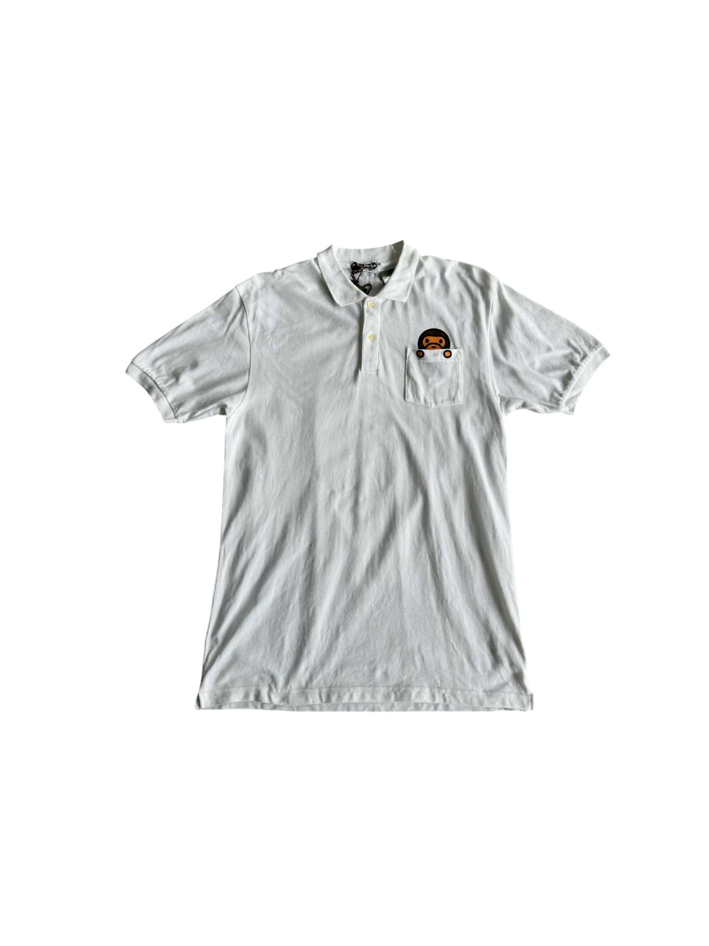 Bape Baby Milo White Polo Shirt