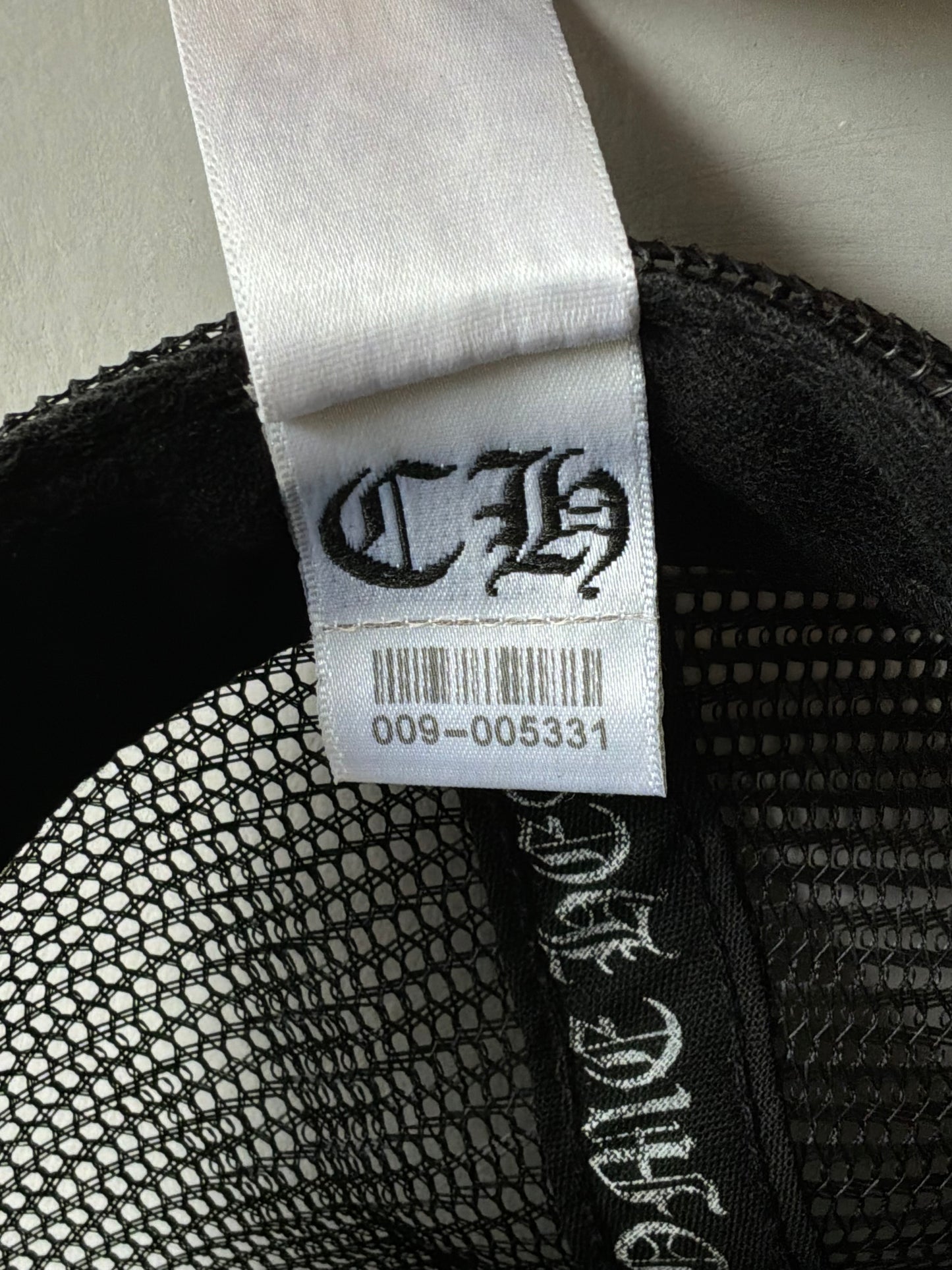 Chrome Hearts Vintage Triple Star Black Trucker Hat